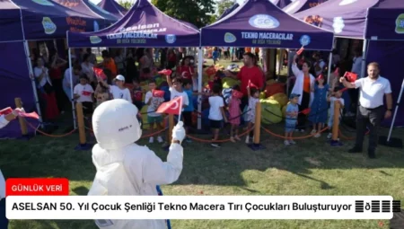 ASELSAN 50. Yıl Çocuk Şenliği Tekno Macera Tırı Çocukları Buluşturuyor ⏬👇