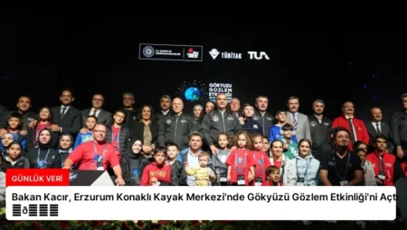 Bakan Kacır, Erzurum Konaklı Kayak Merkezi’nde Gökyüzü Gözlem Etkinliği’ni Açtı ⏬👇