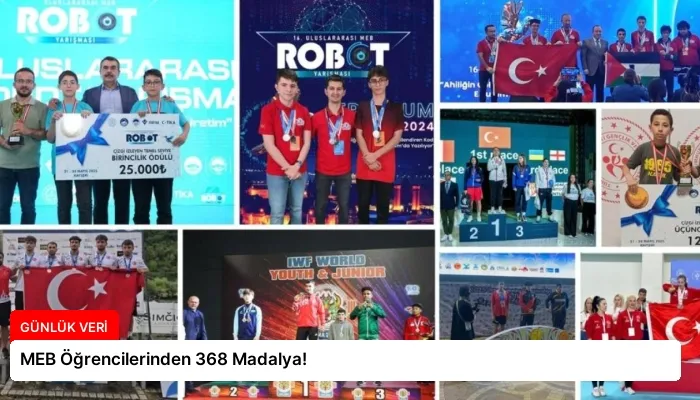 MEB Öğrencilerinden 368 Madalya!