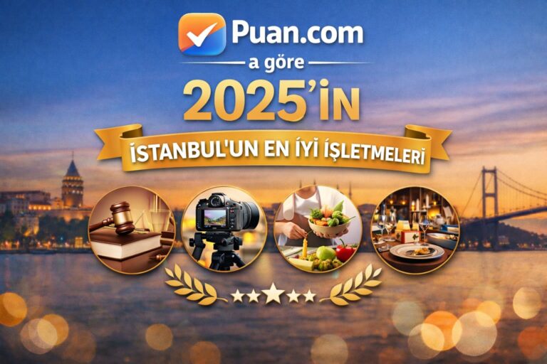 Puan.com, 2025 Yılı İçin İstanbul’un En İyi İşletmelerini Açıkladı