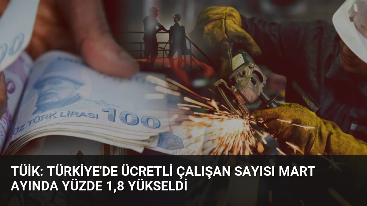 TÜİK: Türkiye’de Ücretli Çalışan Sayısı Mart Ayında Yüzde 1,8 Yükseldi