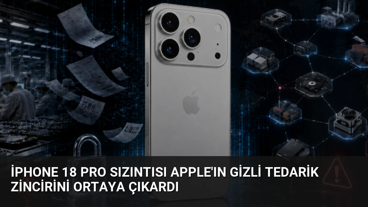 iPhone 18 Pro Sızıntısı Apple’ın Gizli Tedarik Zincirini Ortaya Çıkardı