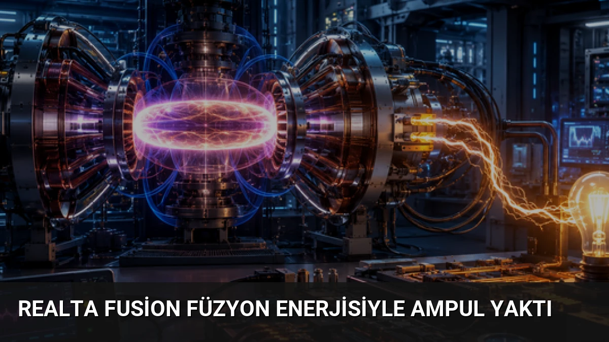 Realta Fusion füzyon enerjisiyle ampul yaktı